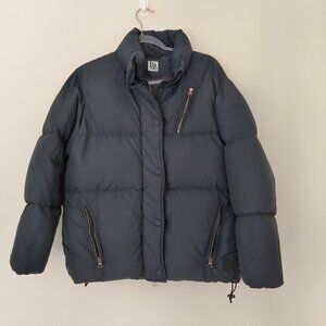 Bacon Milano Navy Blue Puffer Down Jacket Size S